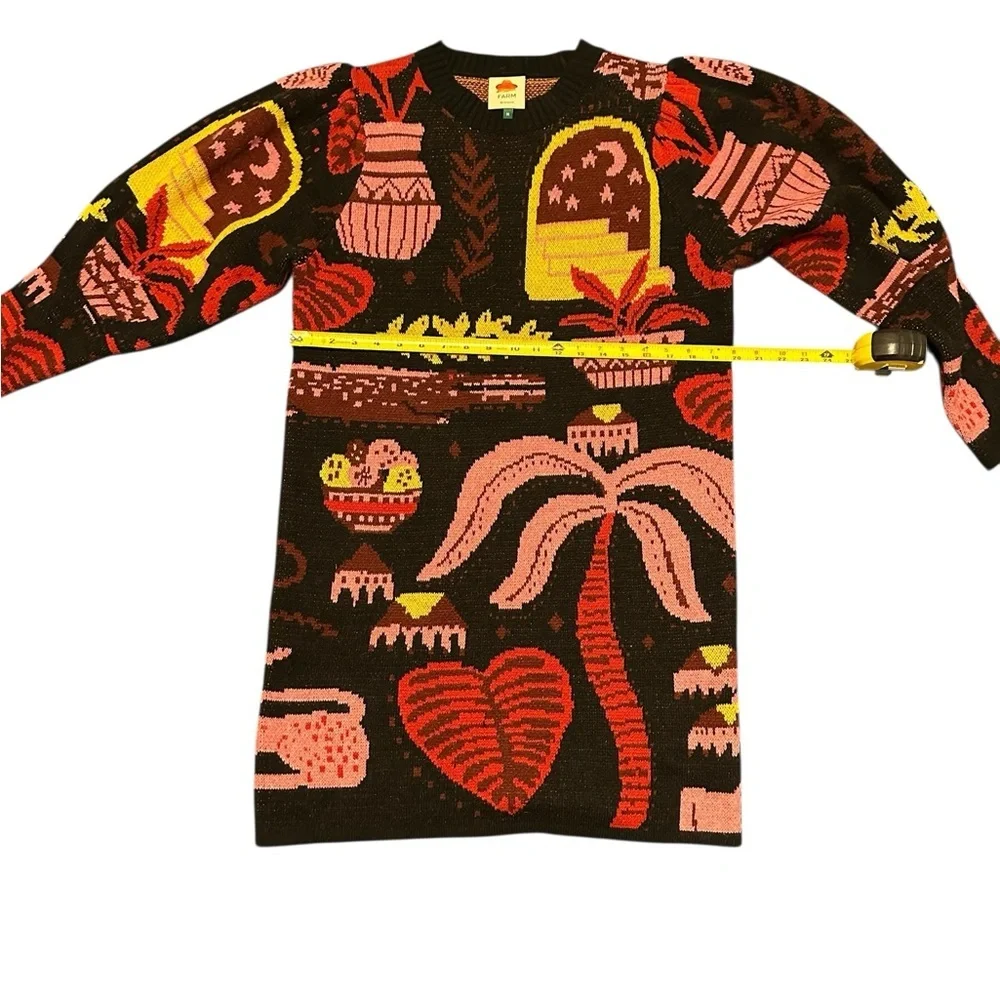 FARM Rio Multicolor Patterned Sweater Cardigan - Picture 10 of 15